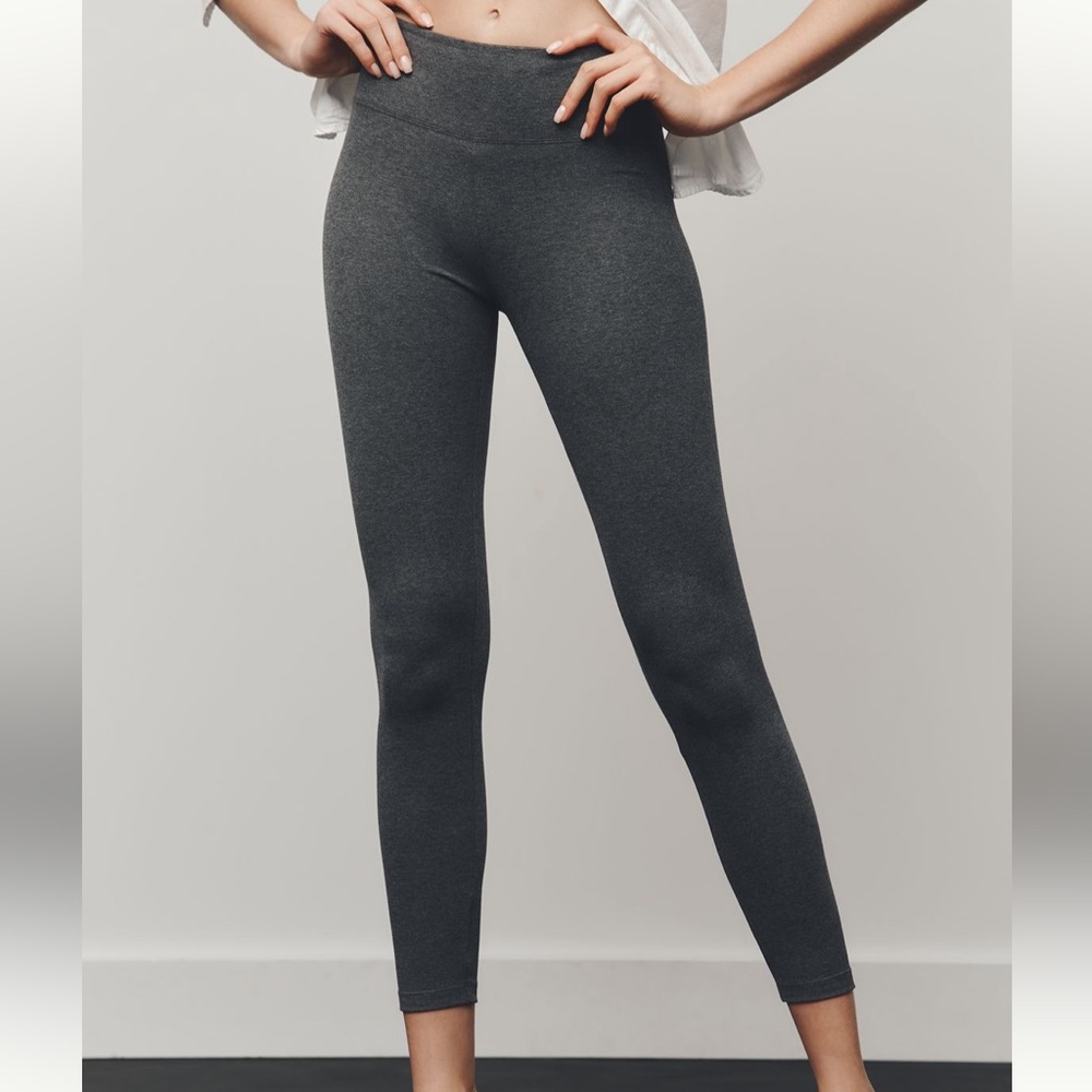 Anthropologie Solid Leggings Size Medium Gray NWT